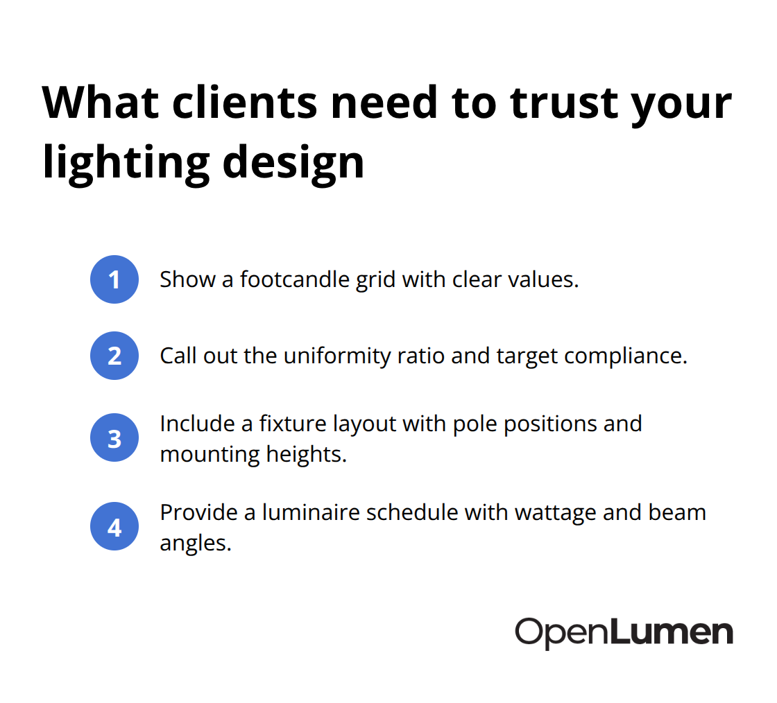 Key elements that turn lighting proposals into trusted decisions - design proposals with photometry