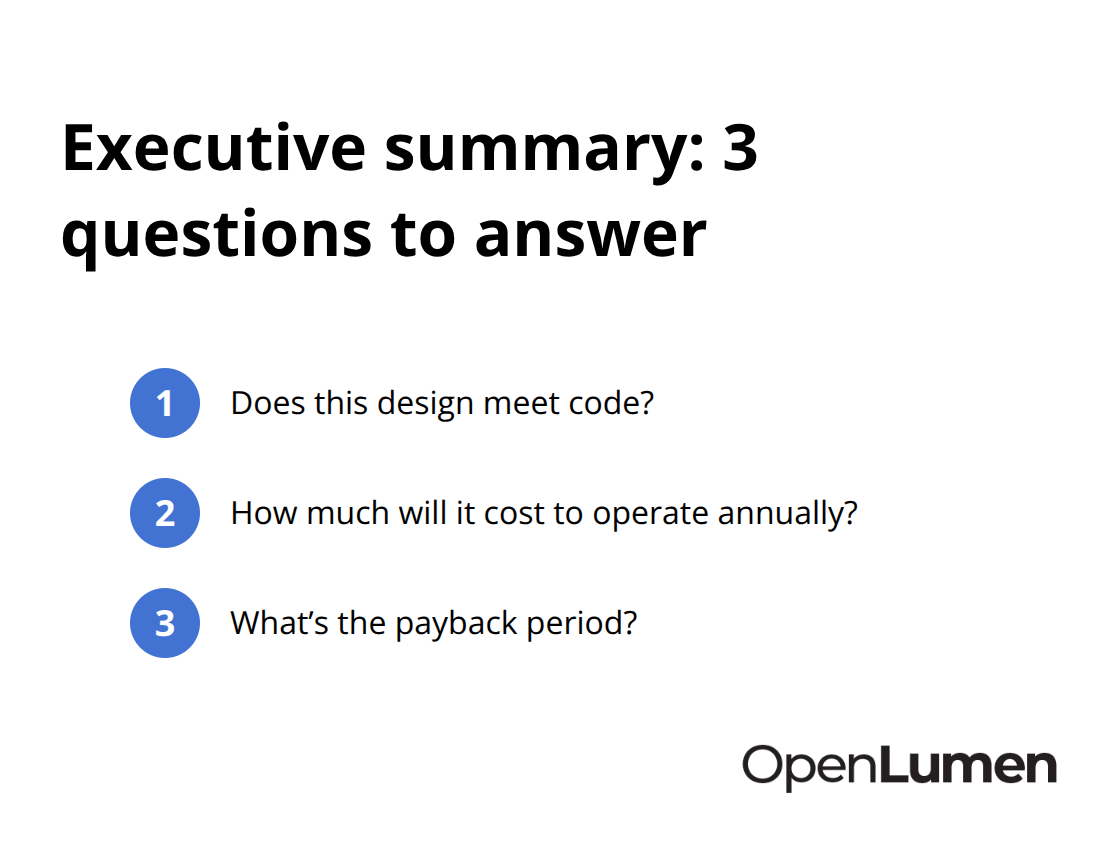 Three key questions every photometric report executive summary must answer