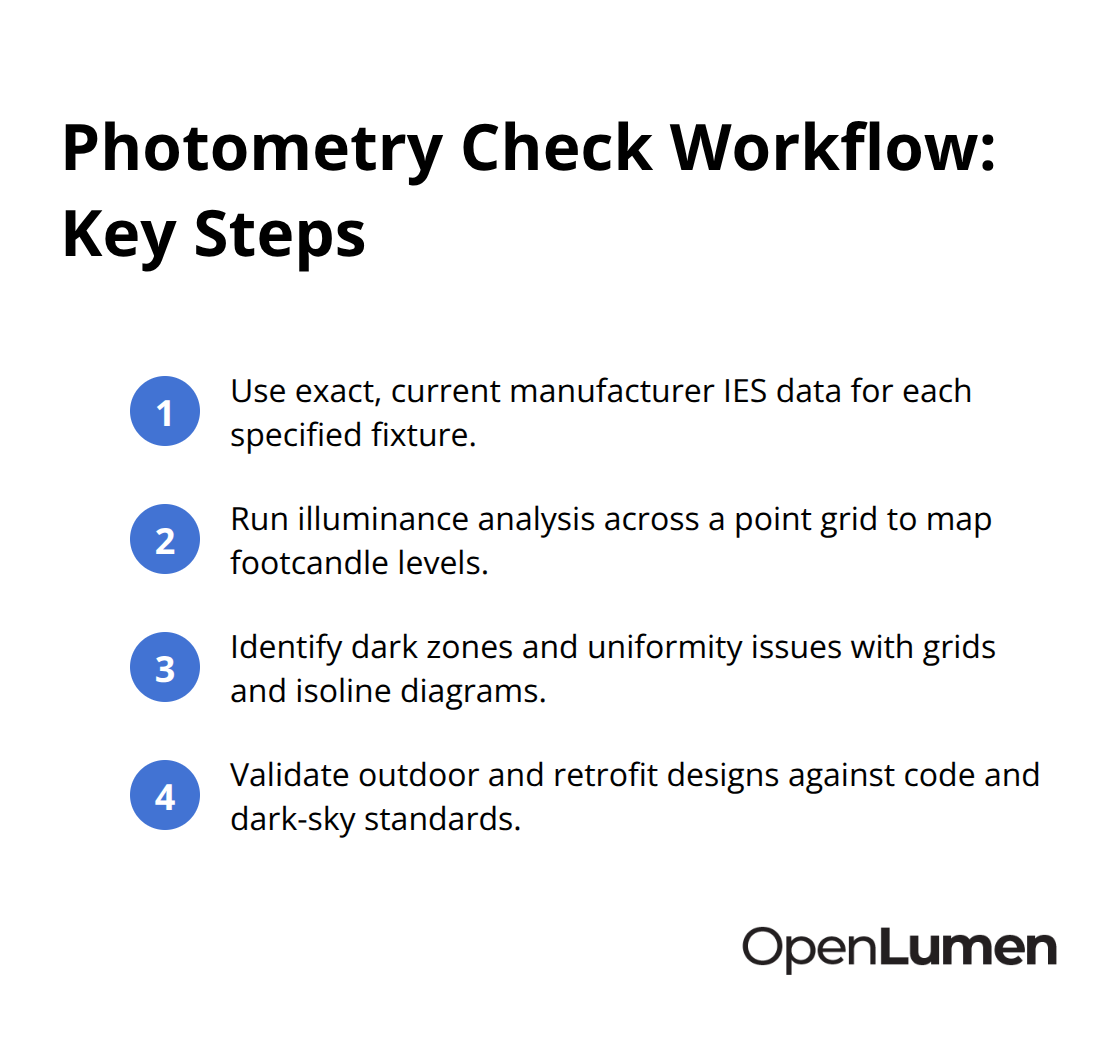 Four essential steps to run real-time photometry checks for U.S. projects